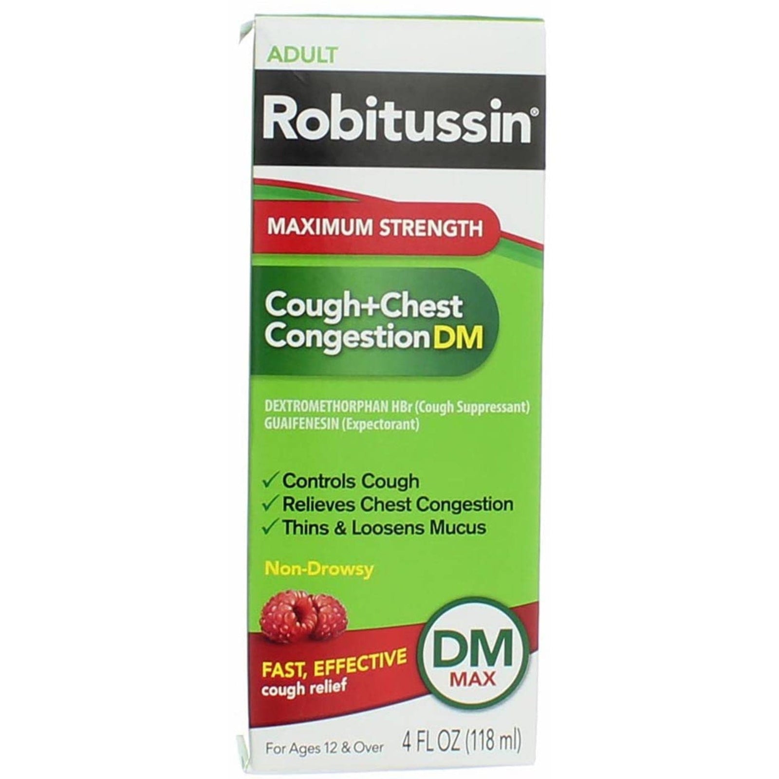 Robitussin Cough+Chest Congestion DM Liquid (4 oz, 4 Pack)