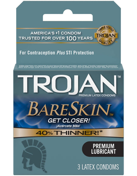 Trojan BareSkin Latex Condoms (3 Count, 4 Pack)