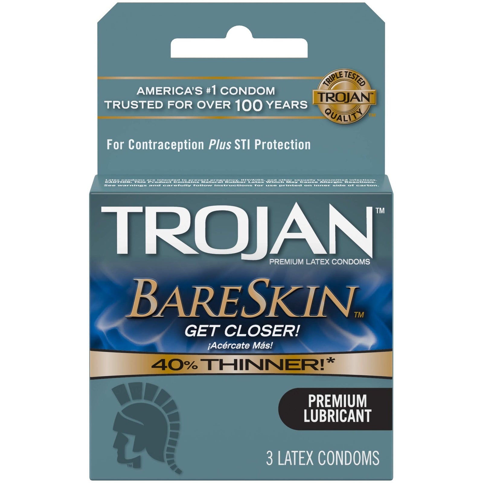 Trojan BareSkin Latex Condoms (3 Count, 4 Pack)