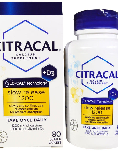Citracal Calcium + D3 Caplets (80 Count, 3 Pack)