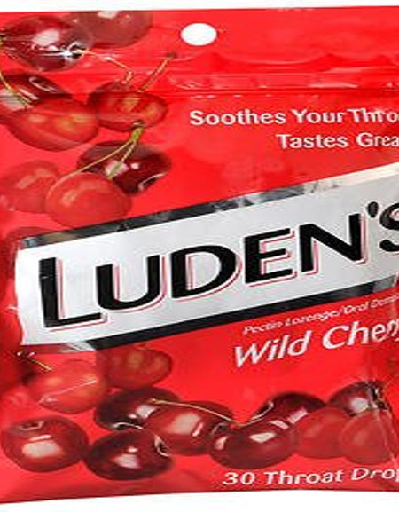 Luden's Throat Drops Wild Cherry (30 Count, 5 Pack)