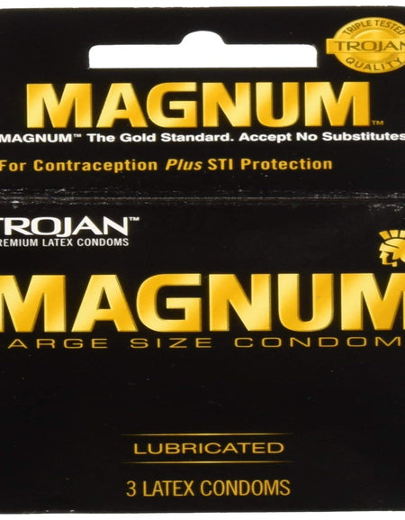 Trojan Magnum Large Condoms (3 Count, 4 Pack)
