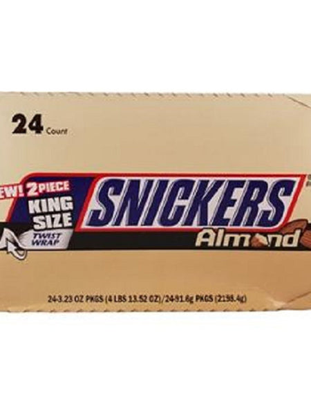 Snickers Almond King Size (3.23 oz, 24 Count)