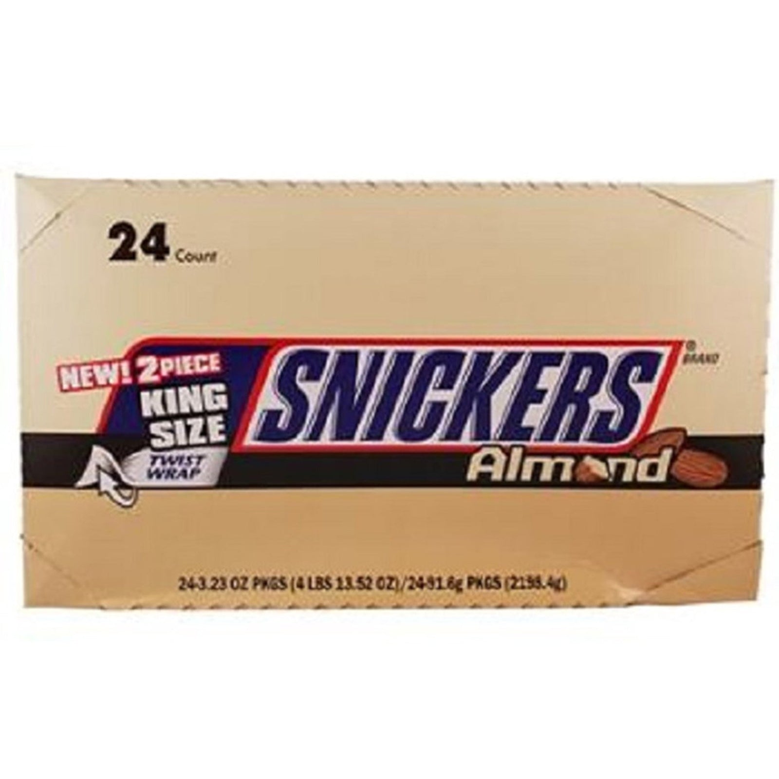 Snickers Almond King Size (3.23 oz, 24 Count)