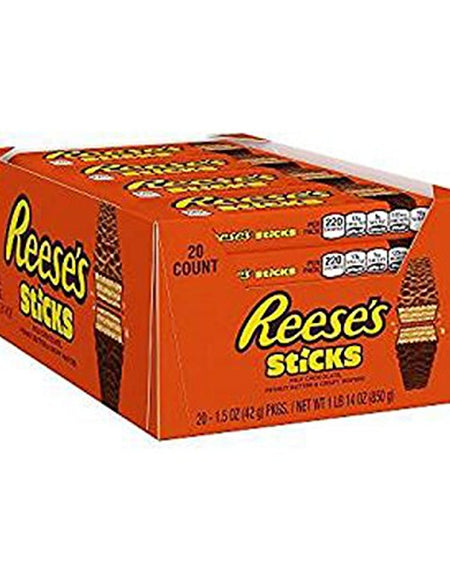 Reese’s Sticks Peanut Butter Bars (1.5 oz, 20 Count)