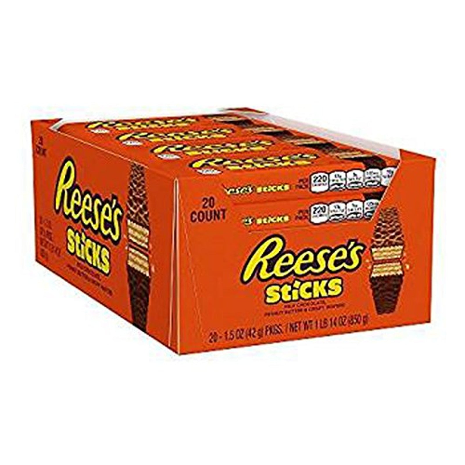 Reese’s Sticks Peanut Butter Bars (1.5 oz, 20 Count)