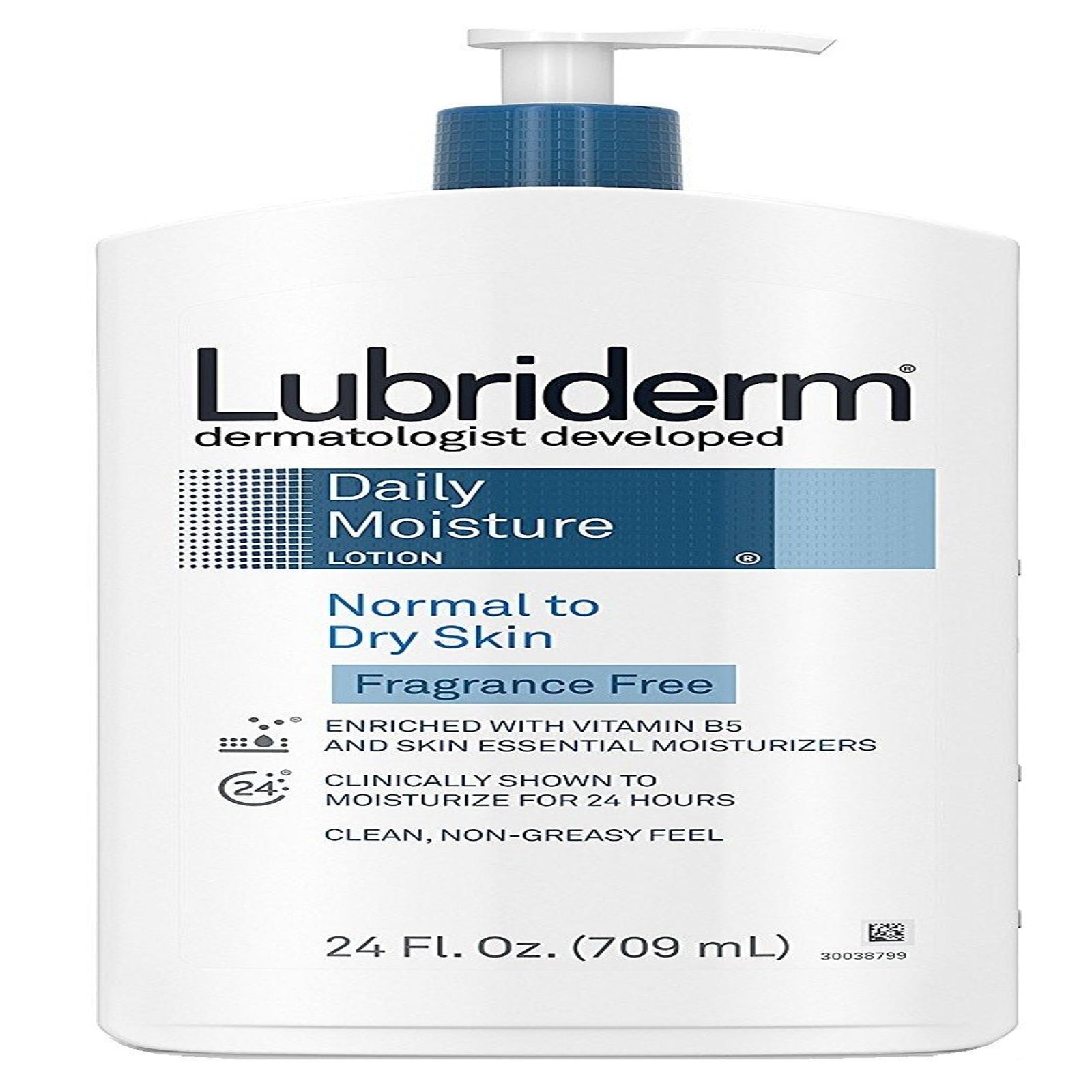 Lubriderm Daily Moisture Lotion Fragrance-Free (24 oz, 3 Pack)