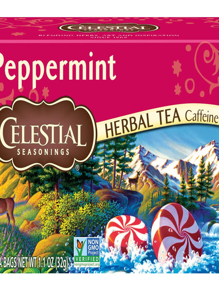 Celestial Seasonings Peppermint Herbal Tea (20 ct)