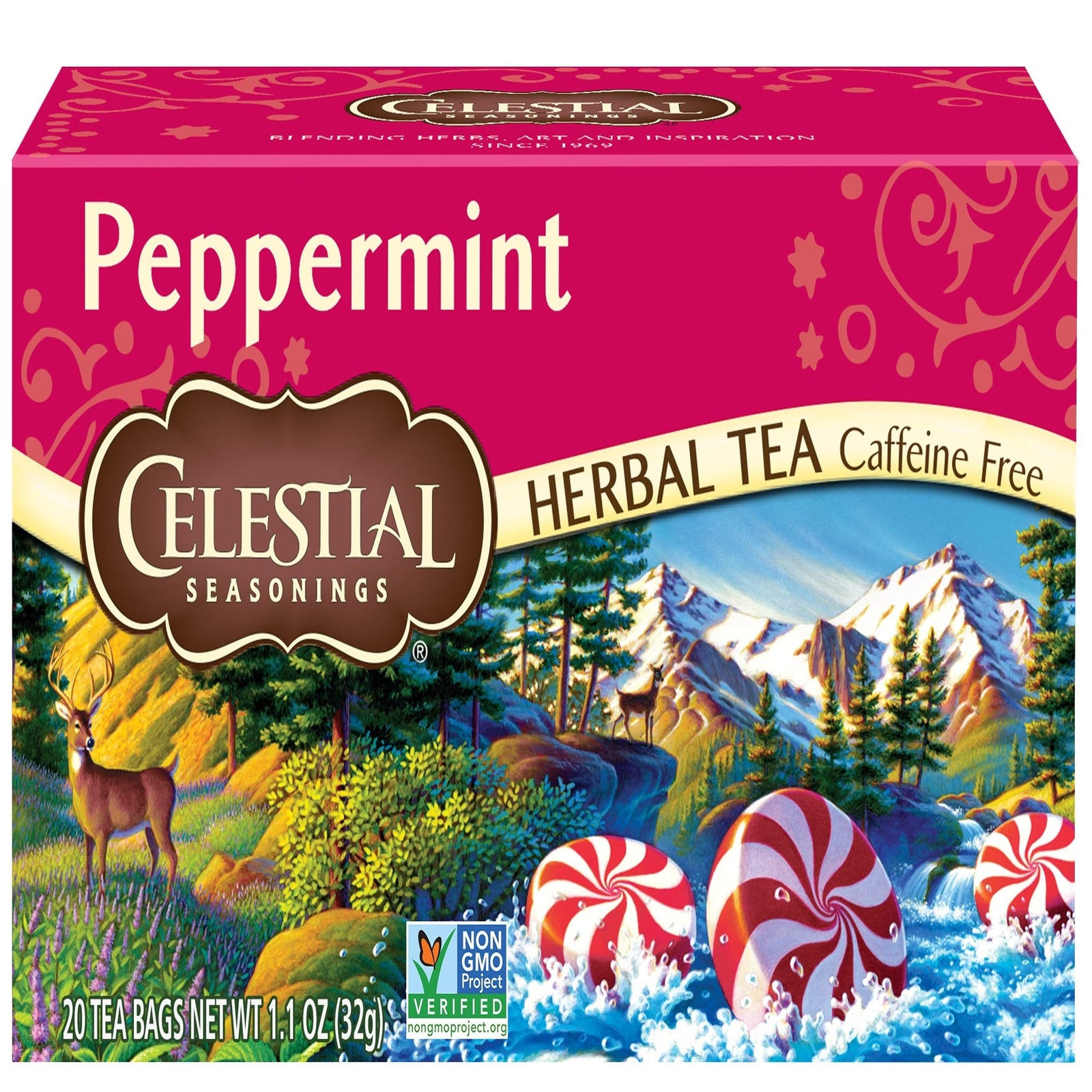 Celestial Seasonings Peppermint Herbal Tea (20 ct)