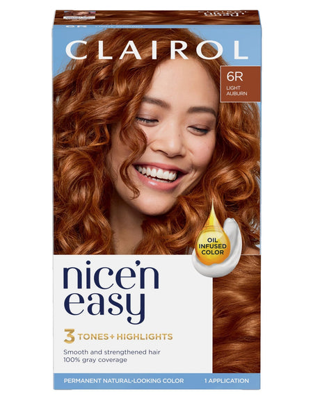 Clairol Nice'n Easy Hair Dye Light Auburn (1 Pack)