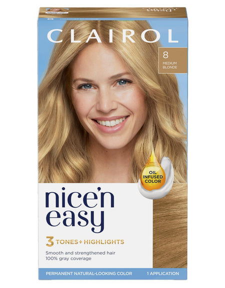 Clairol Nice'n Easy Hair Dye Medium Blonde (1 Pack)