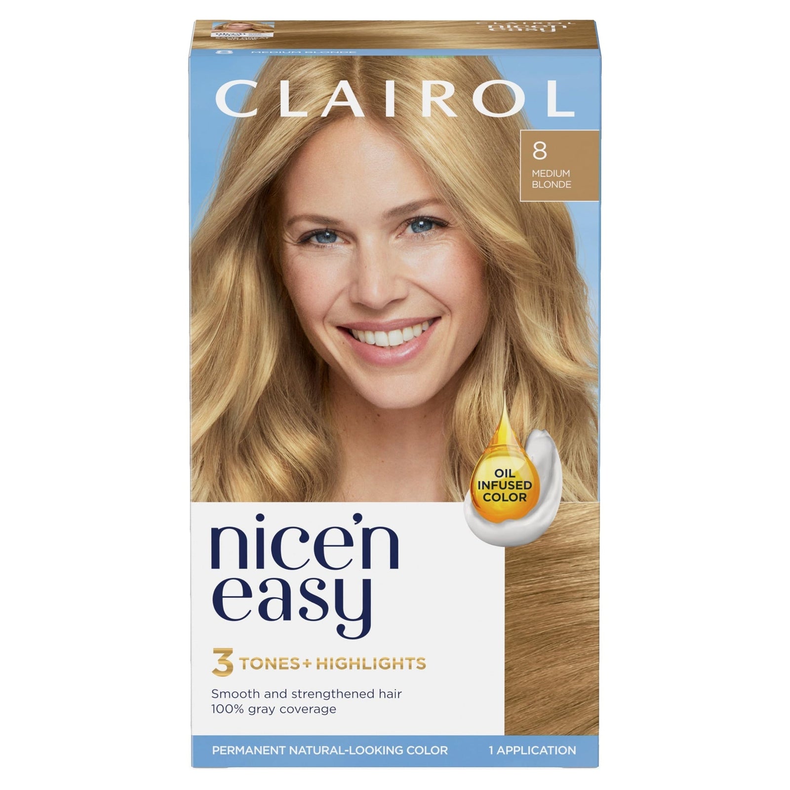 Clairol Nice'n Easy Hair Dye Medium Blonde (1 Pack)