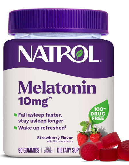 Natrol Melatonin Gummies Strawberry (90 Count)
