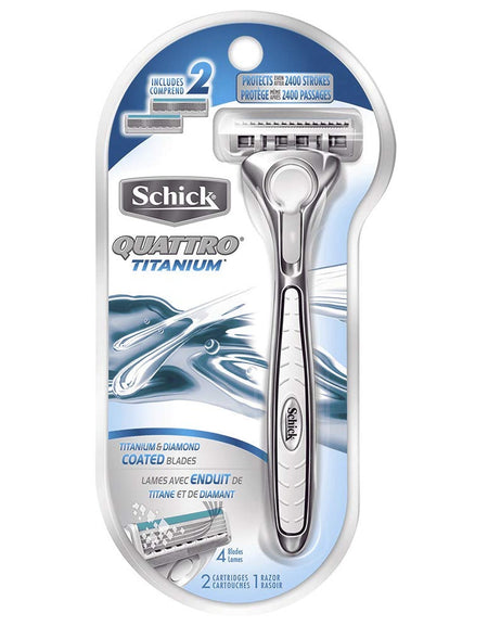 Schick Quattro Razor (2 Cartridges)