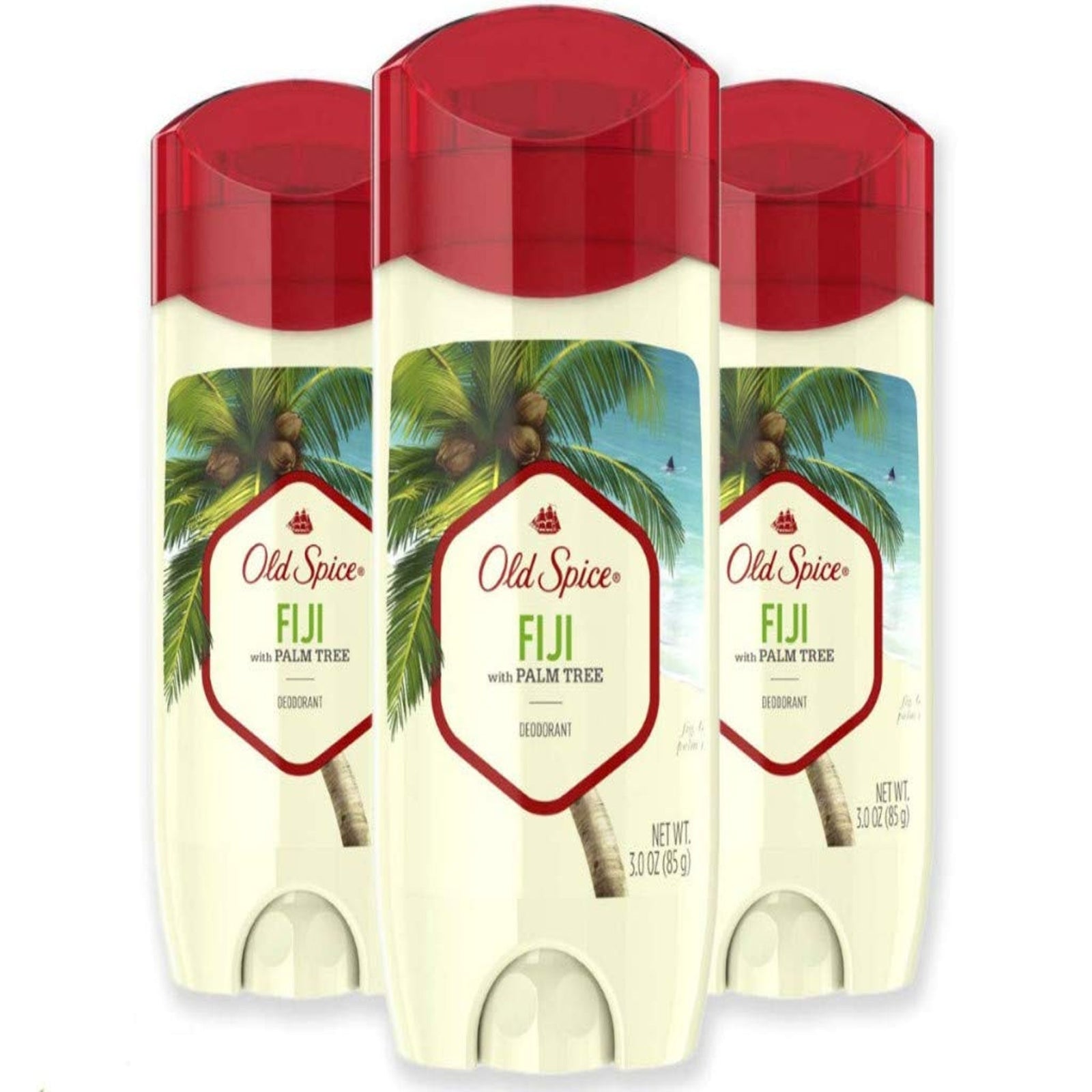 Old Spice Deodorant Fiji with Palm Tree (3 oz, 3 Pack)