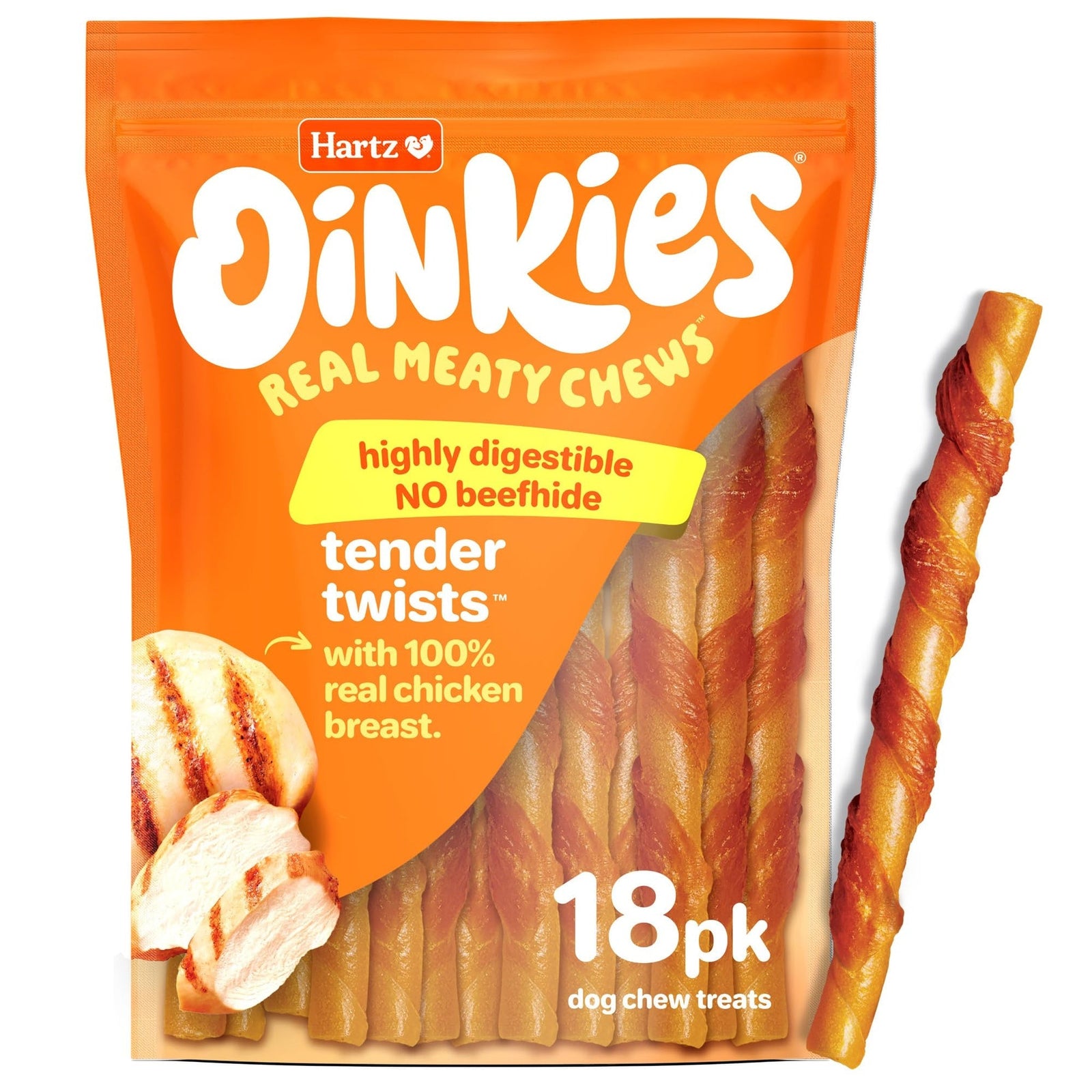 Hartz Oinkies Dog Treats with Chicken (18 ct)
