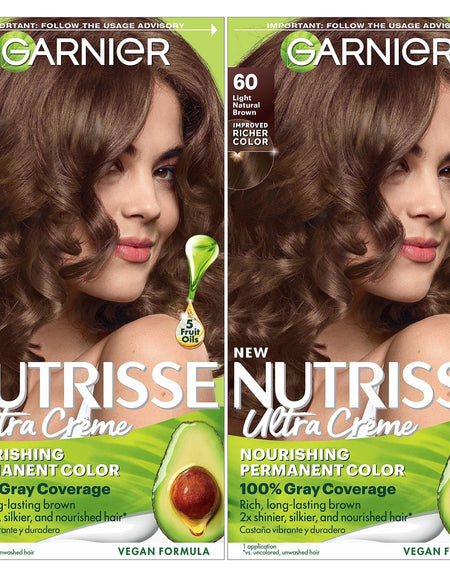 Garnier Nutrisse Hair Color Light Natural Brown (2 ct)
