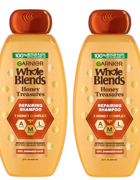 Garnier Whole Blends Honey Treasures Shampoo (22 oz, 2-pack)