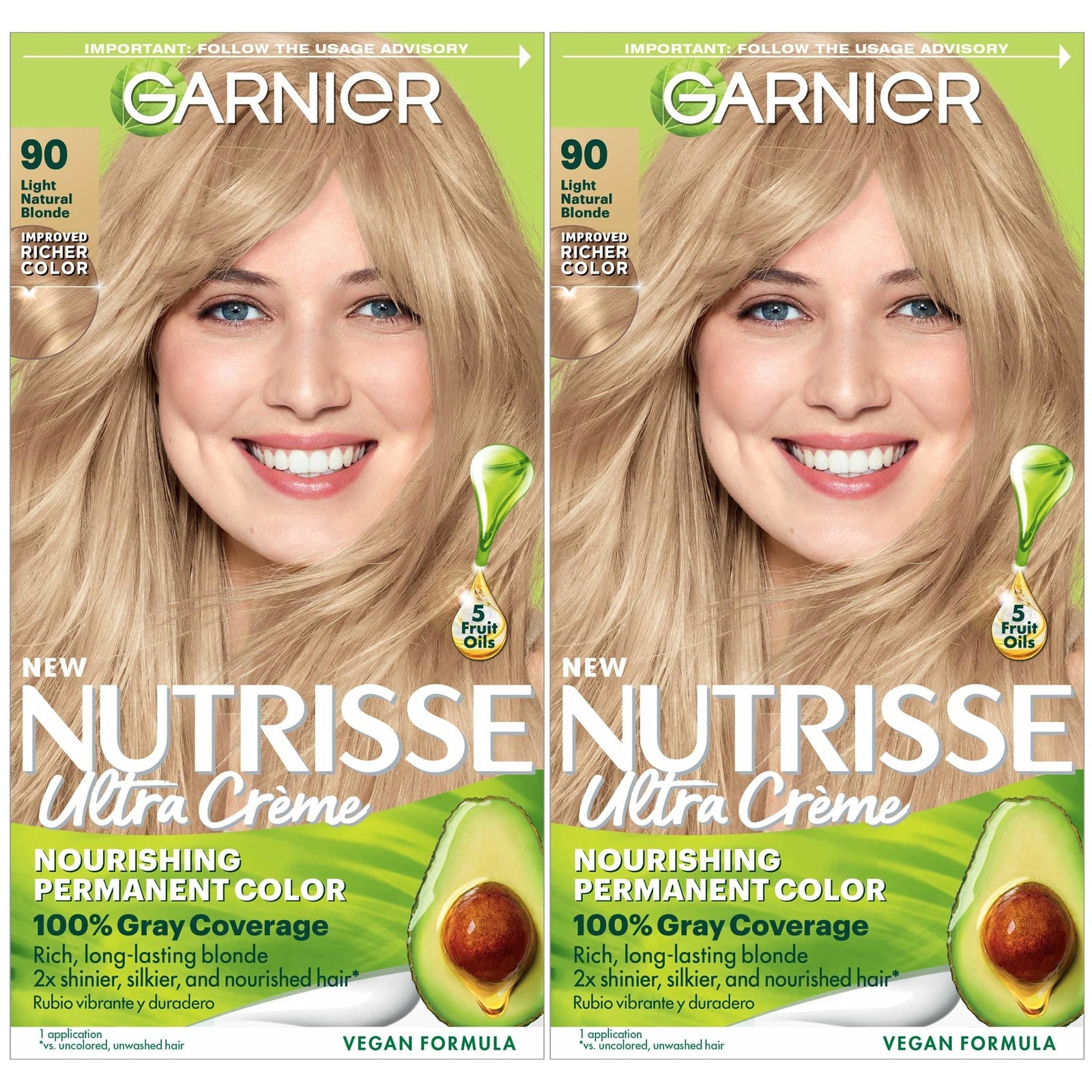 Garnier Nutrisse Hair Color Light Natural Blonde (2 ct)