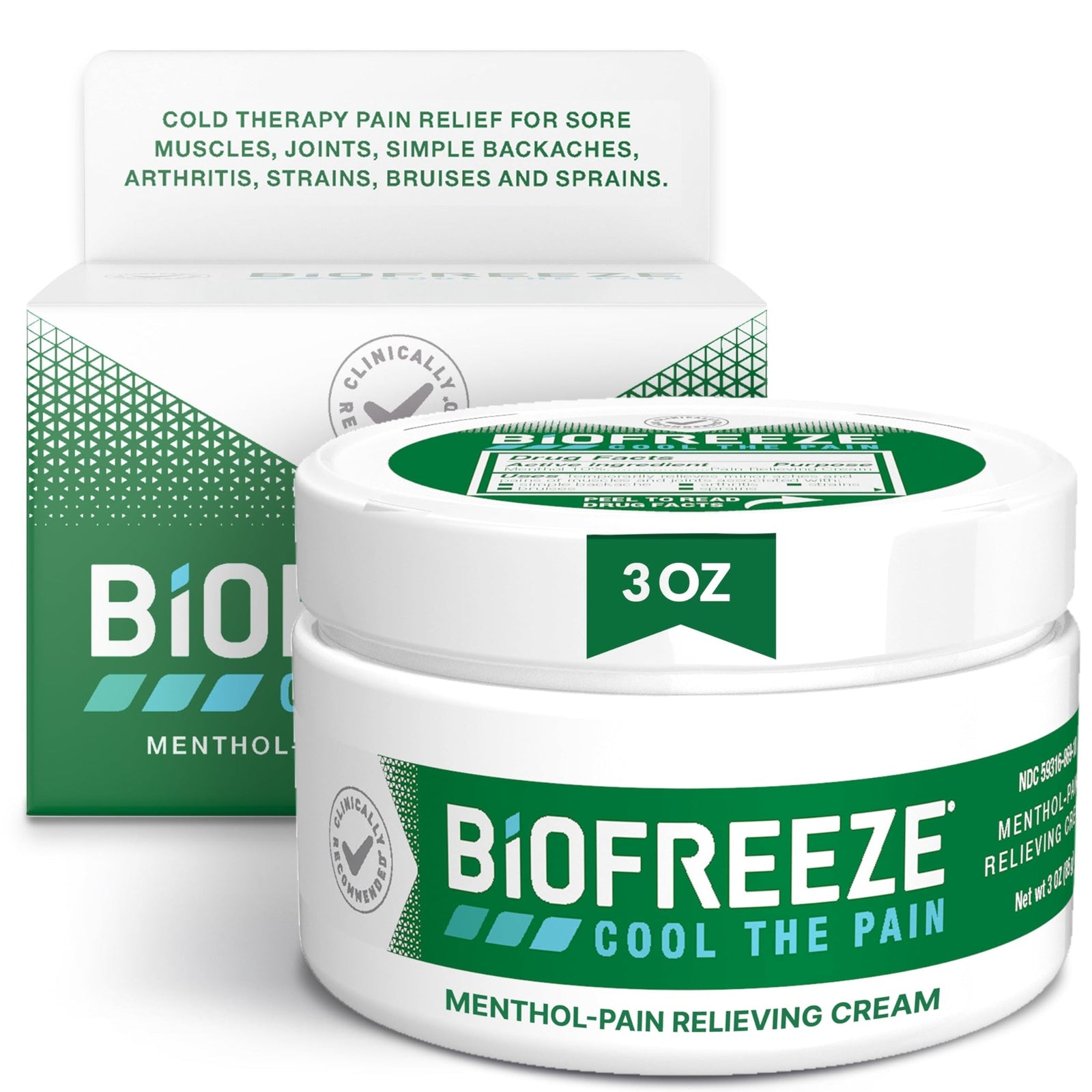 Biofreeze Pain Relief Cream (3 oz)