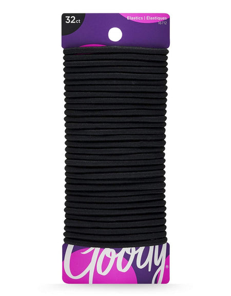 Goody Braided Hair Elastics Black (32 ct)