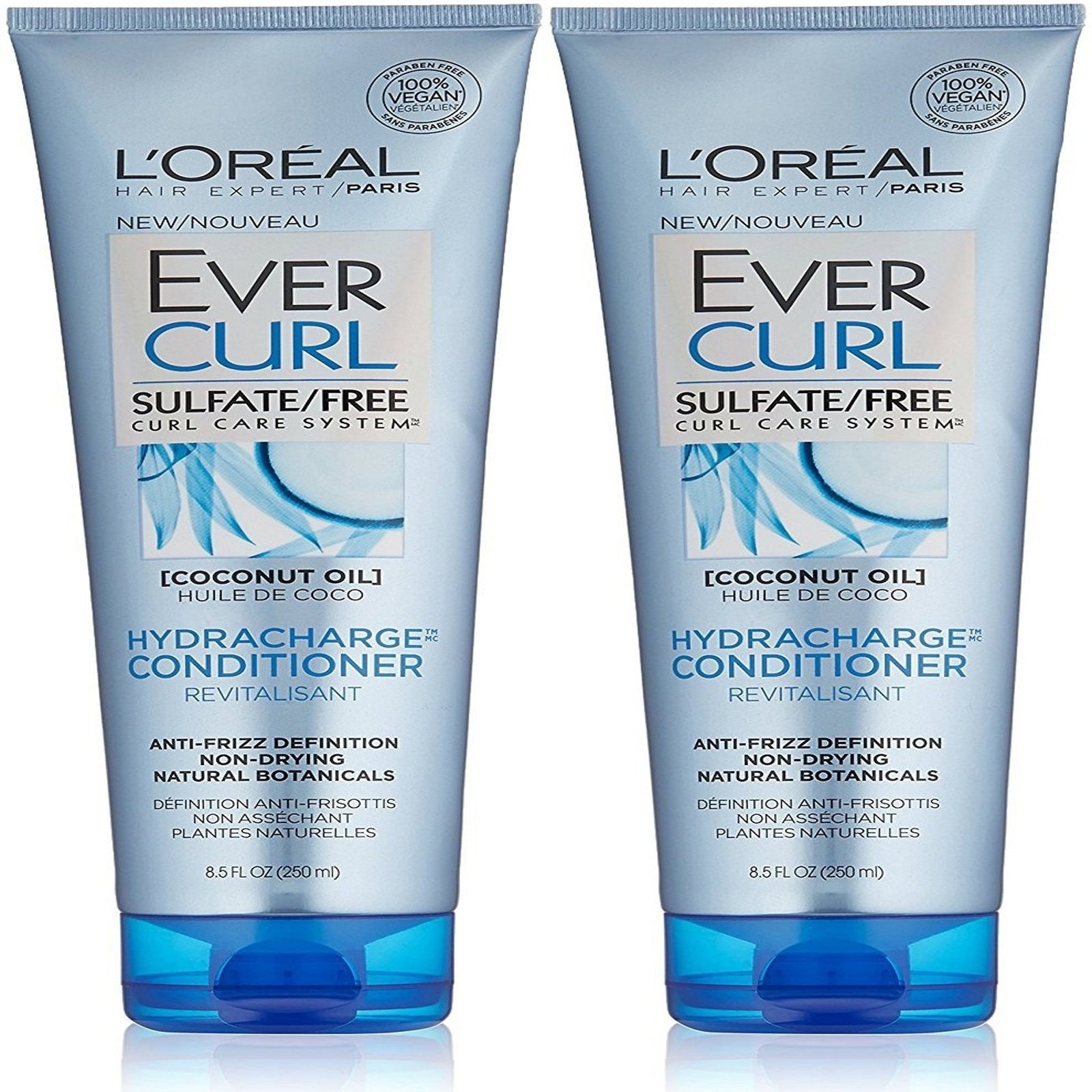 L’Oreal EverCurl Conditioner Sulfate Free (8.5 oz, 2-pack)