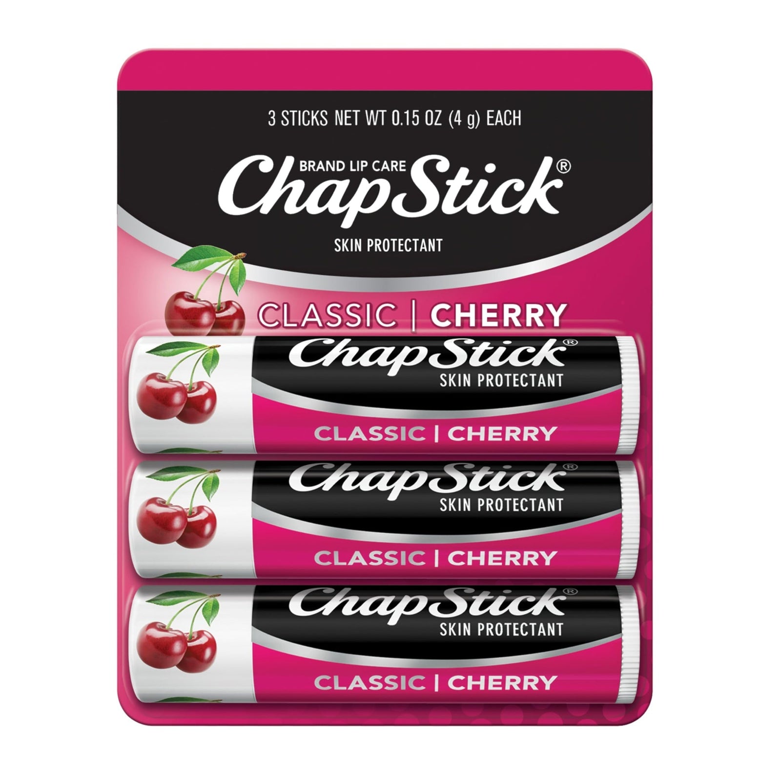 ChapStick Classic Cherry Lip Balm (0.15 oz, 3-pack)