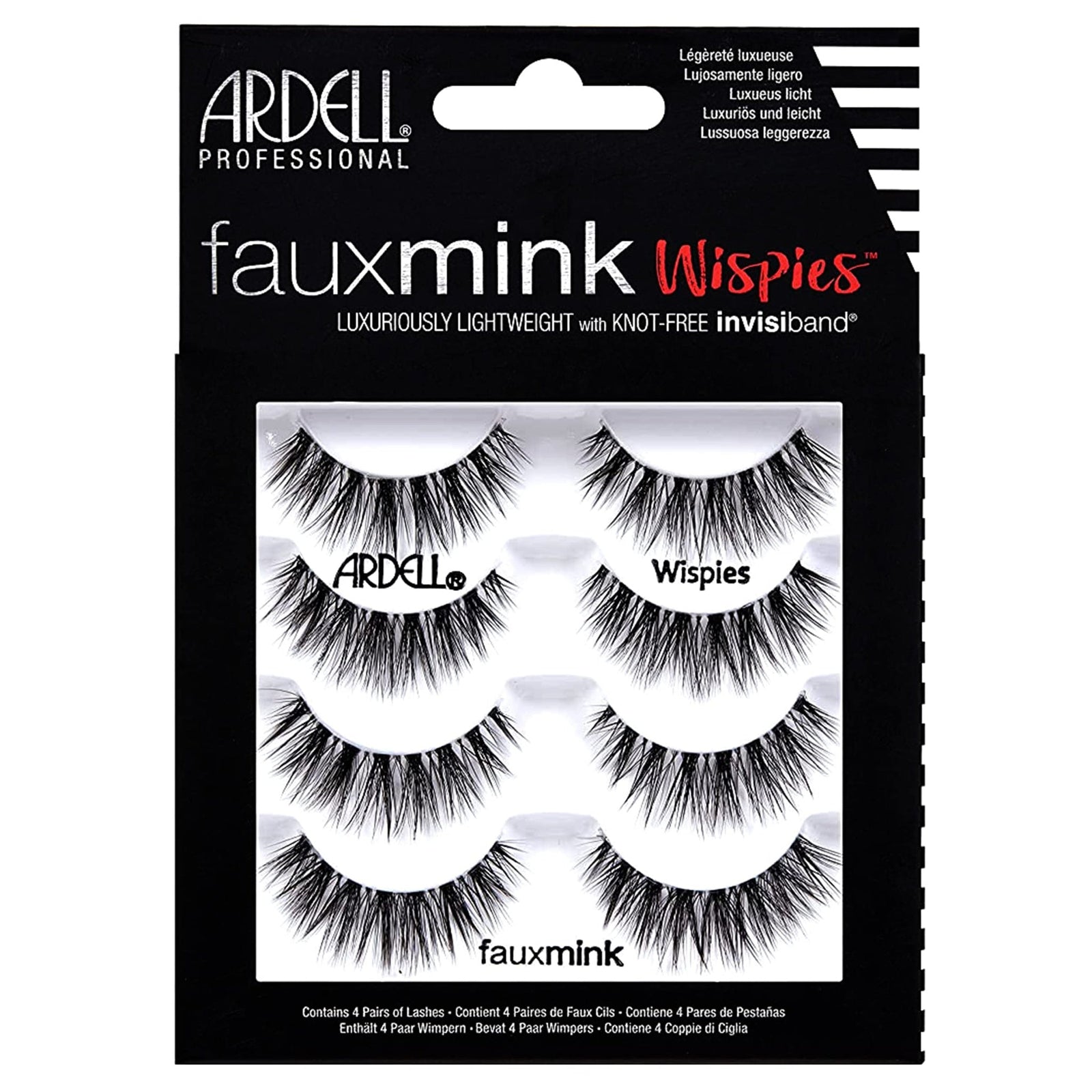 Ardell Faux Mink Wispies Lashes Multipack (4 Pairs)