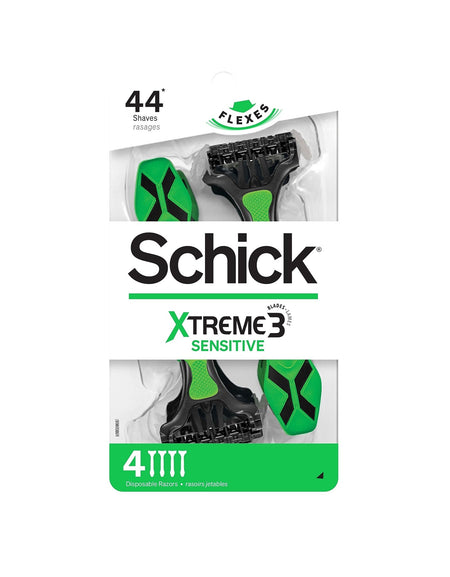 Schick Xtreme 3 Sensitive Razors (4 Count, 3 Pack)