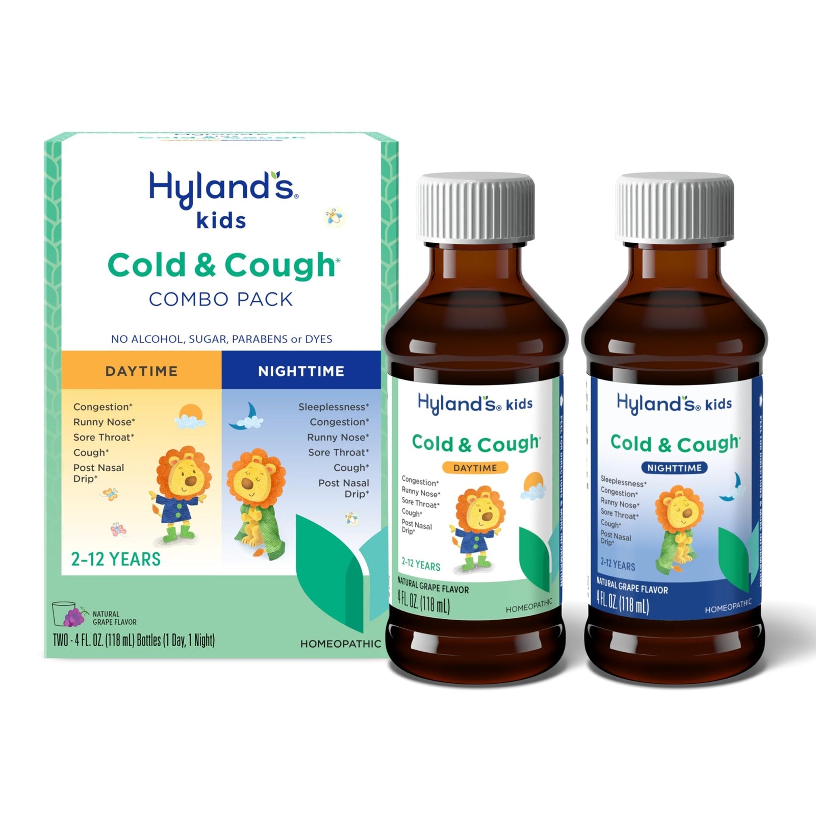 Hyland's Kids Cold and Cough Combo Pack (4 oz, 2 Pack)
