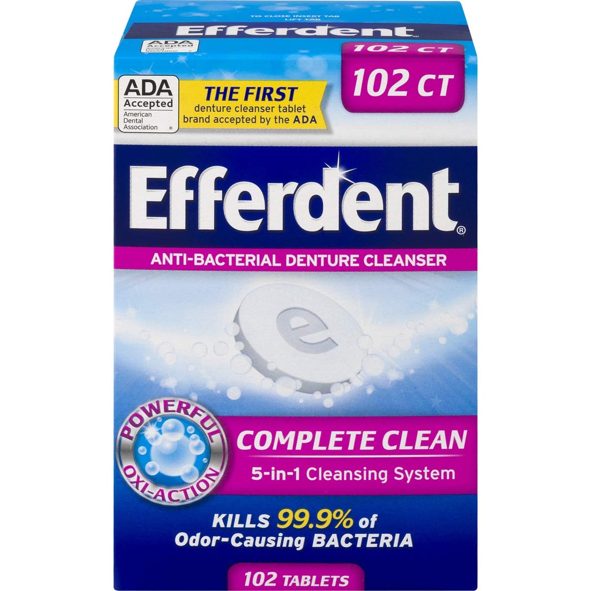 Efferdent Denture Cleanser Tablets (102 Count)
