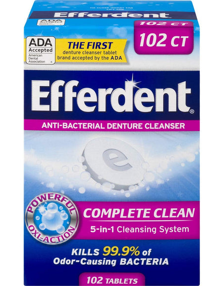 Efferdent Denture Cleanser Tablets (102 Count)