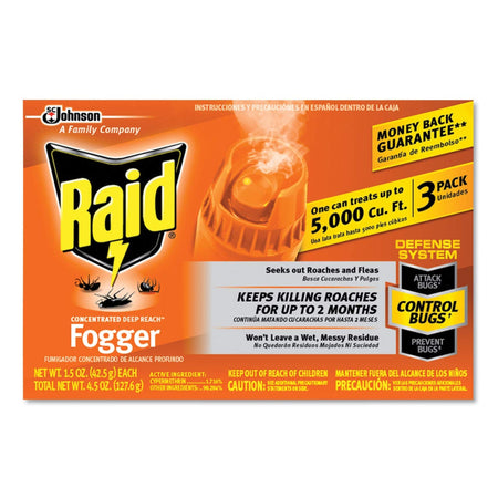 Raid Deep Reach Fogger (1.5 oz, 3-pack)