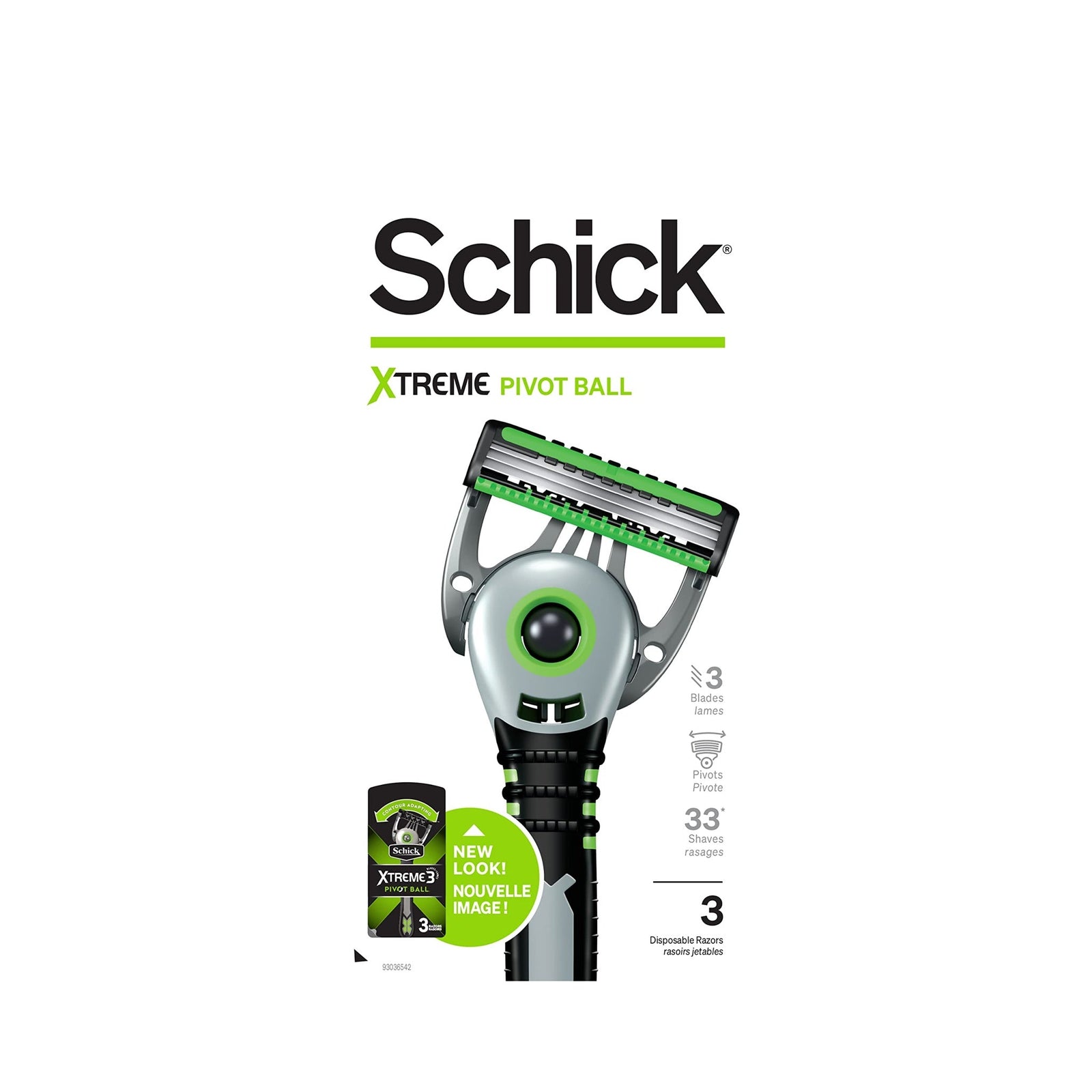 Schick Xtreme Pivot Ball Razors (3 ct)