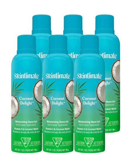 Skintimate Coconut Delight Shave Gel (7 oz, 6-pack)