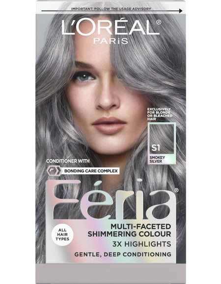 L’Oreal Feria Hair Color Smokey Silver (1 ct)