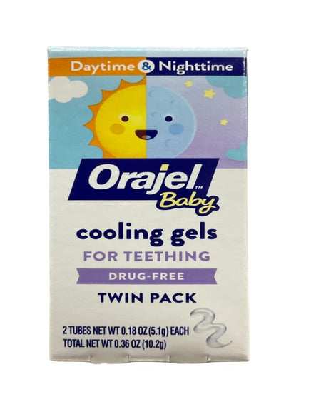 Orajel Baby Cooling Gel Day & Night (0.18 oz, 6-pack)