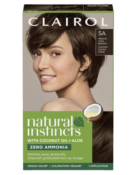 Clairol Natural Instincts Hair Dye Medium Cool Brown (1 Pack)