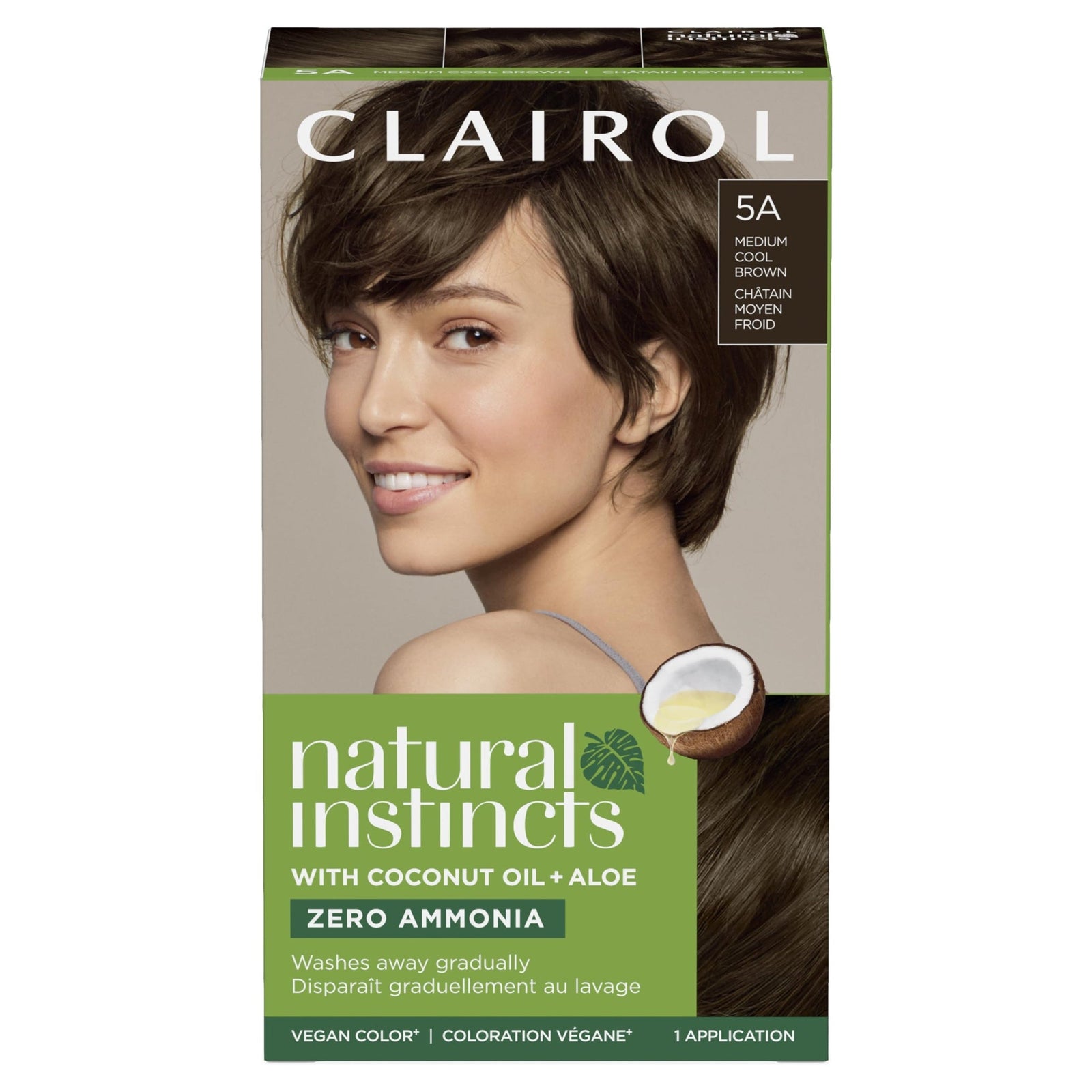 Clairol Natural Instincts Hair Dye Medium Cool Brown (1 Pack)