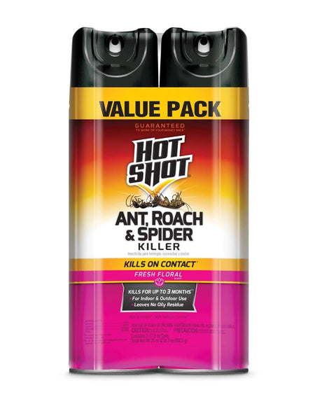 Hot Shot Ant, Roach & Spider Killer (17.5 oz, Twin Pack)