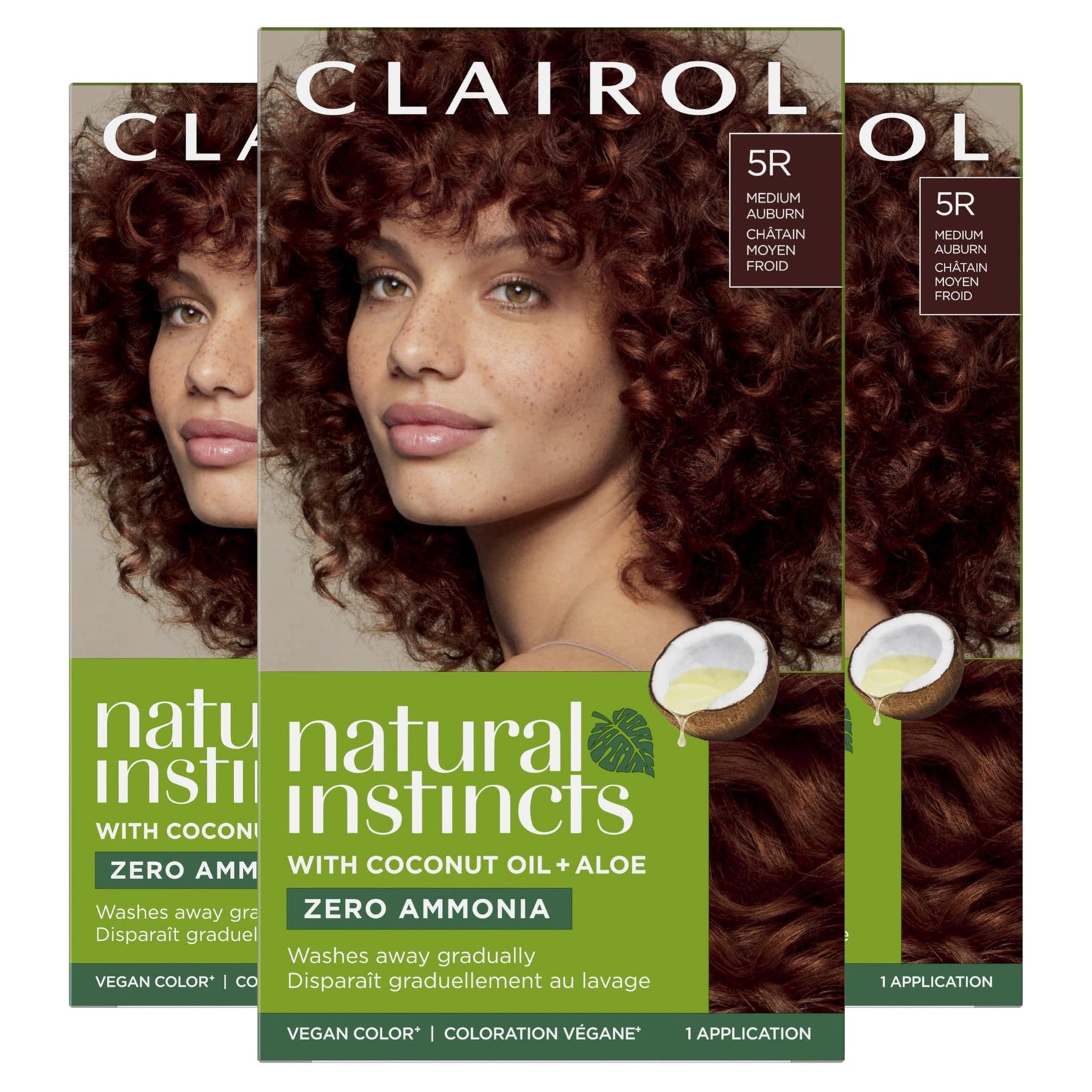 Clairol Natural Instincts Hair Dye Medium Auburn (3 Pack)