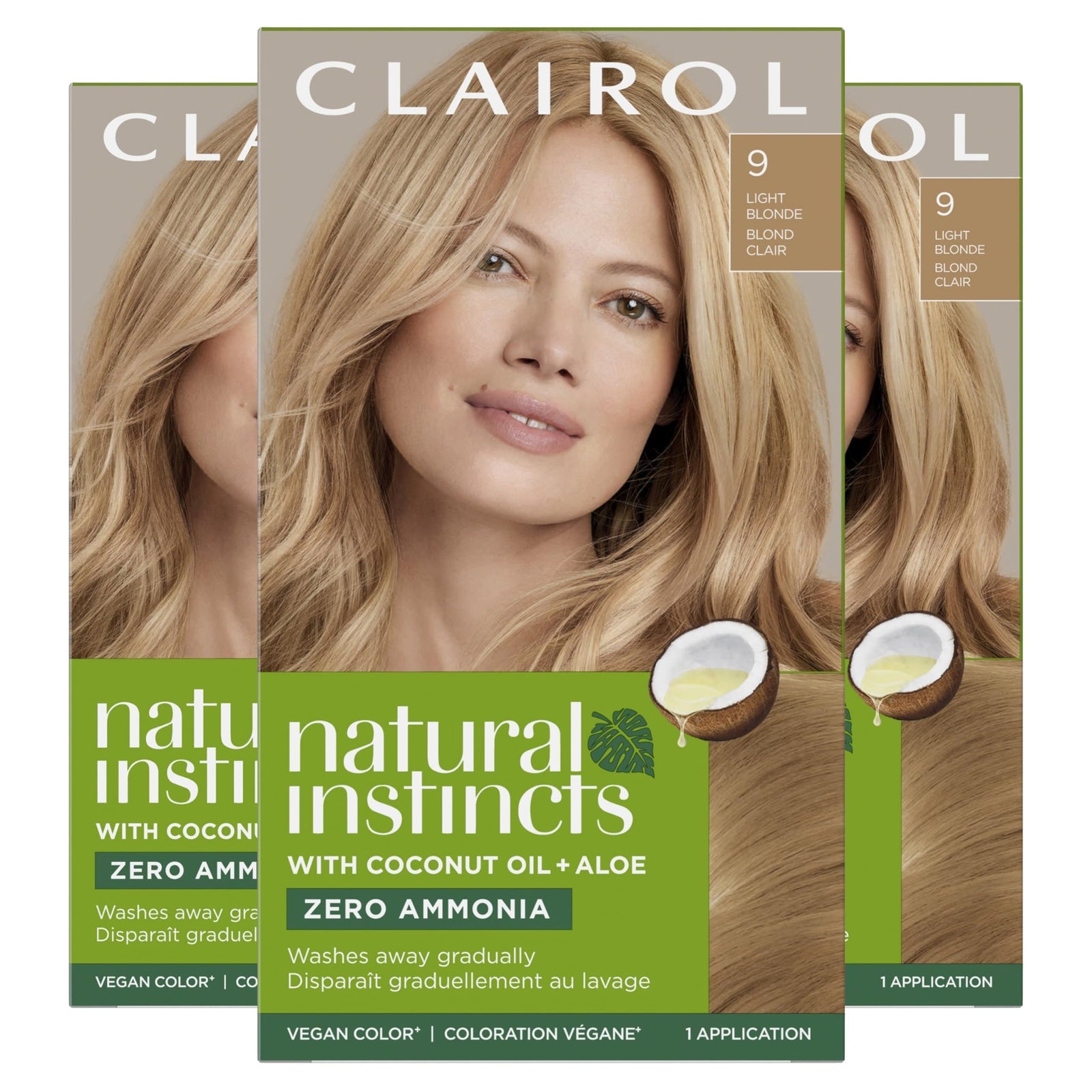 Clairol Natural Instincts Hair Dye Light Blonde (3 Pack)