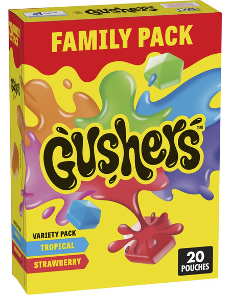 Gushers Tropical & Strawberry Snacks (20 Count)