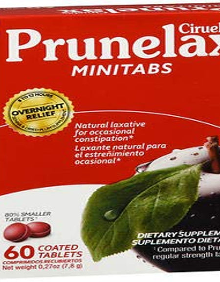 Prunelax Minitabs Dietary Supplement (60 ct, 2 Pack)