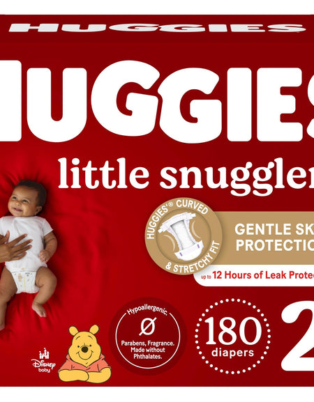 Huggies Little Snugglers Diapers Size 2 (180 Count)
