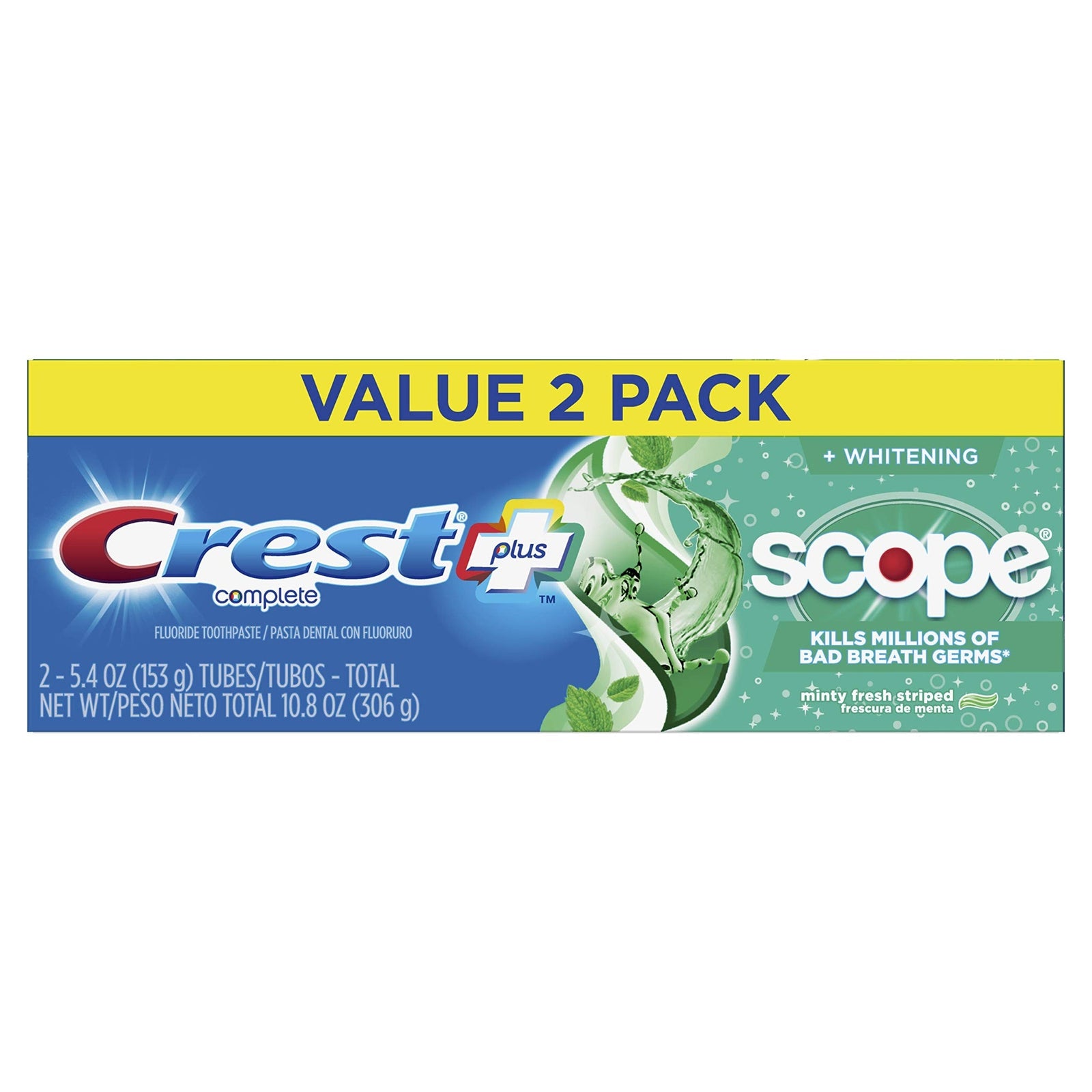 Crest Plus Scope Whitening Toothpaste (5.4 oz)