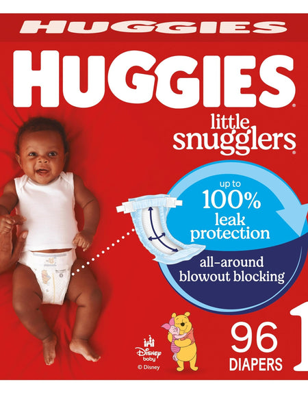 Huggies Little Snugglers Diapers Size 1 (96 ct)