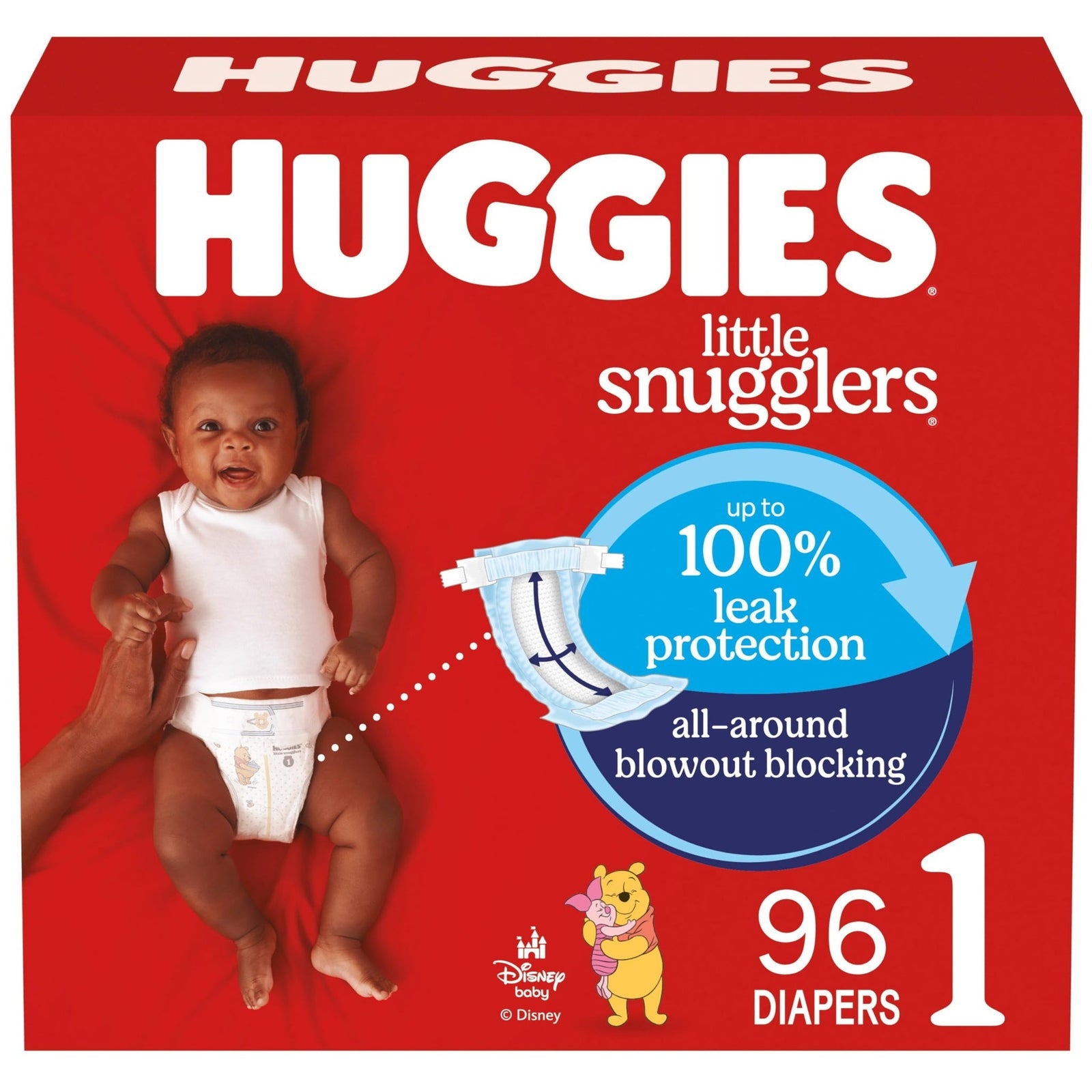 Huggies Little Snugglers Diapers Size 1 (96 ct)