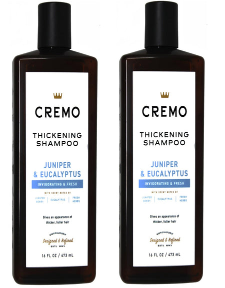 Cremo Thickening Shampoo Juniper & Eucalyptus (16 oz, 2-pack)