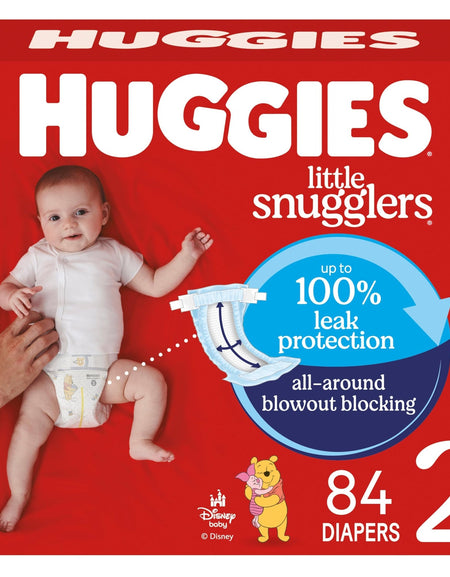 Huggies Little Snugglers Diapers Size 2 (84 ct)